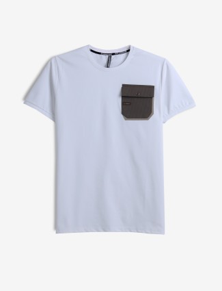 CHOPSTICK white plain cotton t-shirt