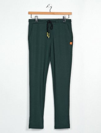 Cookyss bottle green cotton track pant