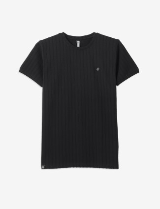 COOKYSS cotton black stripe casual t-shirt