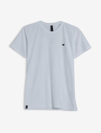 COOKYSS textured white cotton t-shirt