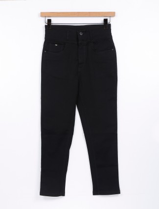 Crimsone Club black solid jeans