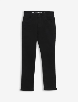 Deal black solid casual jeans