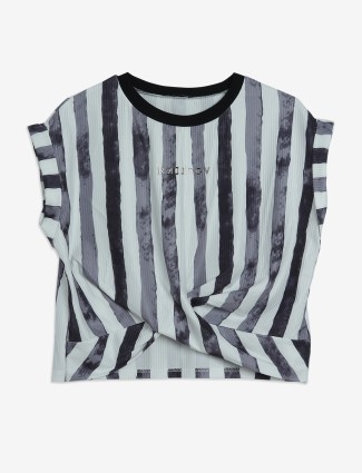 DEAL black stripe casual top