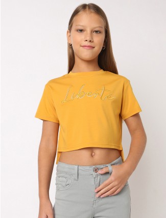 Navy Cool Girl Club Puff Print T Shirt, Tops