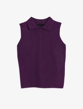 DEAL purple sleeveless top