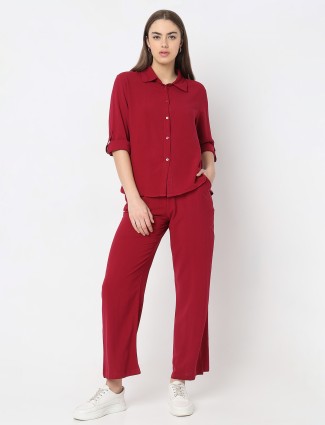 DEAL red cotton co-ord set