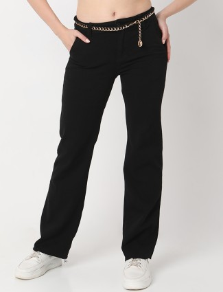 Deal solid straight black jeans