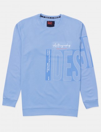 Deepee light blue cotton mens t-shirt