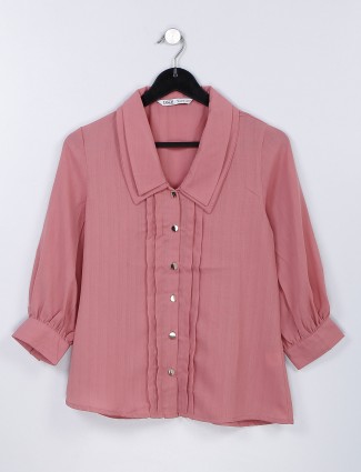 Desi Belle onion pink georgette shirt