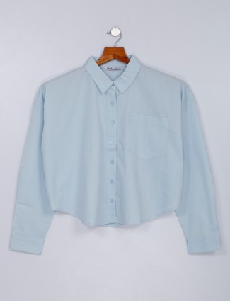 Desi Belle sky blue cotton shirt