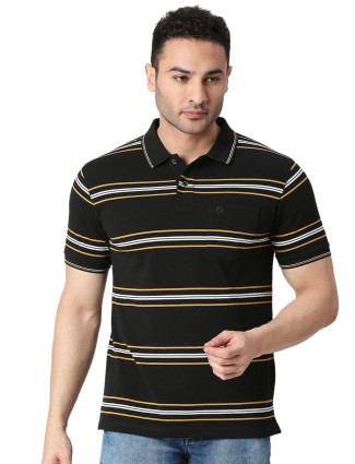 Dragon Hill black stripe cotton t shirt