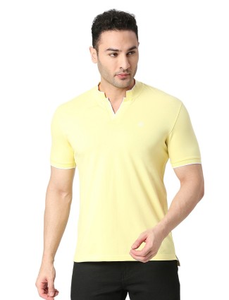 Dragon Hill light yellow t shirt in plain
