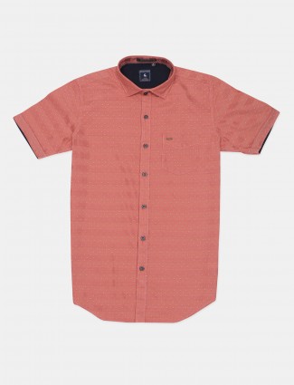 EQ-IQ orange casual shirt for mens