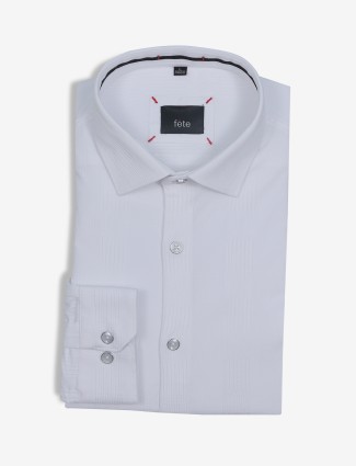 FETE white stripe shirt in cotton
