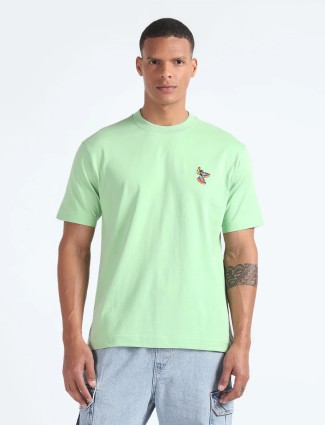 Flying Machine light green half sleeve t-shirt