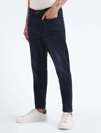FLYING MACHINE navy slim relax fit jeans 