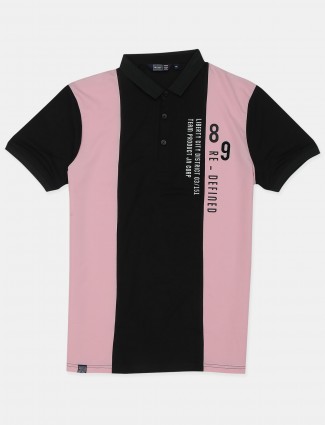Freeze presented pink and black casual t-shirt in cotton