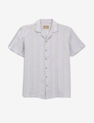 FRIO grey stripe cotton shirt