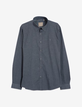 Frio plain grey cotton shirt