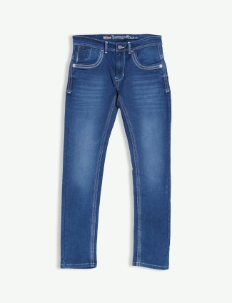 Gesture blue washed slim fit jeans