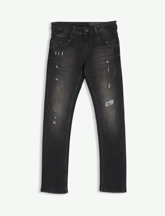 Gesture washed jeans in black