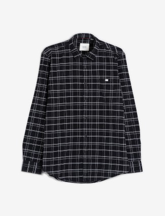 Gianti black checks cotton shirt