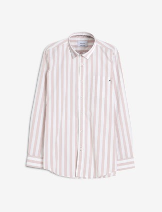 GIANTI peach cotton full sleeve shirt