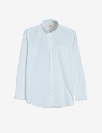GIANTI white plain full sleeve shirt