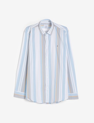 Gianti white stripe cotton shirt