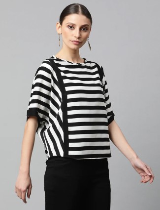 Global Republic black and white stripe t shirt