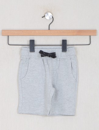 Indiam Terrain cotton shorts for boys in grey color