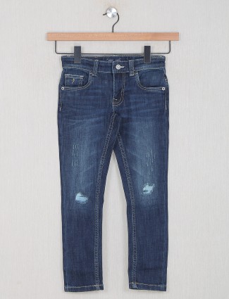 Indian terrain blue washed denim for casual style