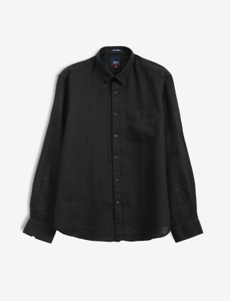 INDIAN TERRAIN plain black classic fit shirt