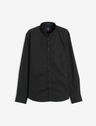 Indian Terrain plain cotton black shirt