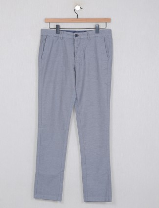 Indian terrain solid grey cotton trouser