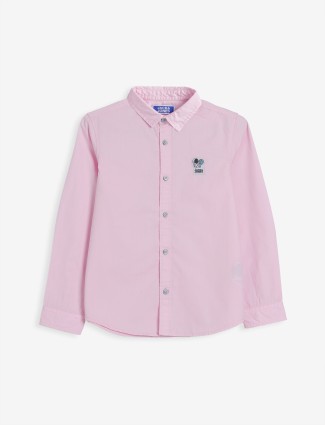 JACK&JONES light pink plain shirt
