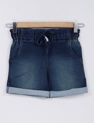 Just Clothes blue washed denim shorts