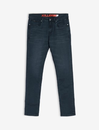 Killer dark grey washed skinny fit jeans
