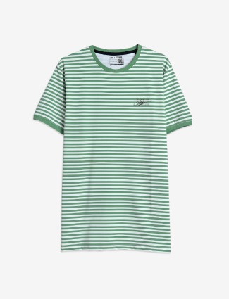 Killer green stripe cotton t-shirt