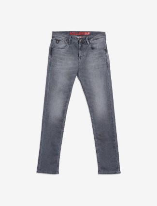 Killer grey slim fit washed jeans