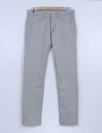 Killer grey solid cotton trouser