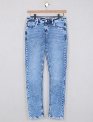 Killer light blue washed effect jeans