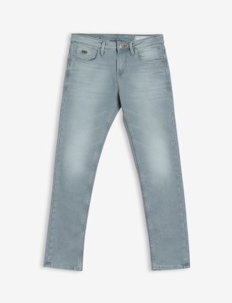 Killer light grey washed slim fit jeans