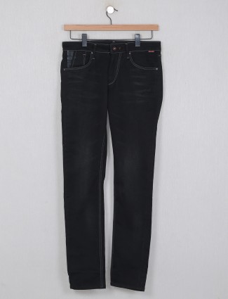 Killer solid black slim fit mens jeans