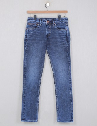 Killer washed style blue slim fit jeans