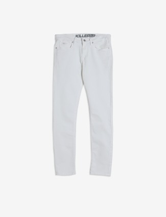 KILLER white denim skinny fit jeans