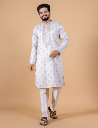 Pathani kurta outlet pajama white
