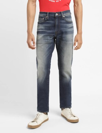 LEVIS 511 slim fit washed jeans in dark blue