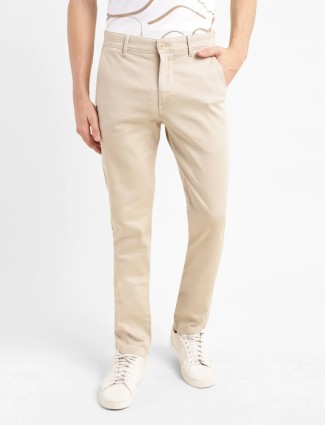 LEVIS beige 511 slim fit cotton trouser