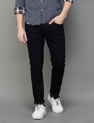 Levis black 512 slim taper fit jeans in solid